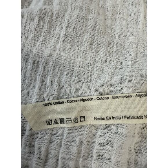 Free People White Cotton Gauze Button-Down Midi Dress – Size S 🤍✨ - Picture 9 of 10